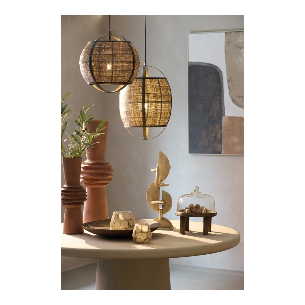 Lampe pendante de campagne Bozona brun Ø 41 cm Light & Living 8717807843939