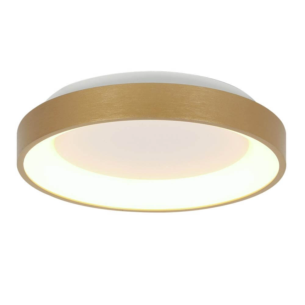 Plafonnier Ringlede design doré Ø 38cm