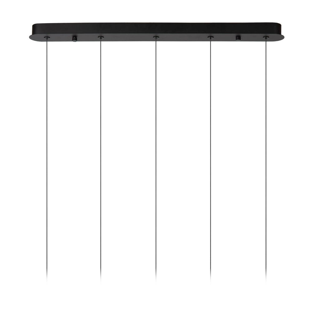 Lampe pendante de conception Kligande Droit noir à 5 lumières Lucide 5411212134653