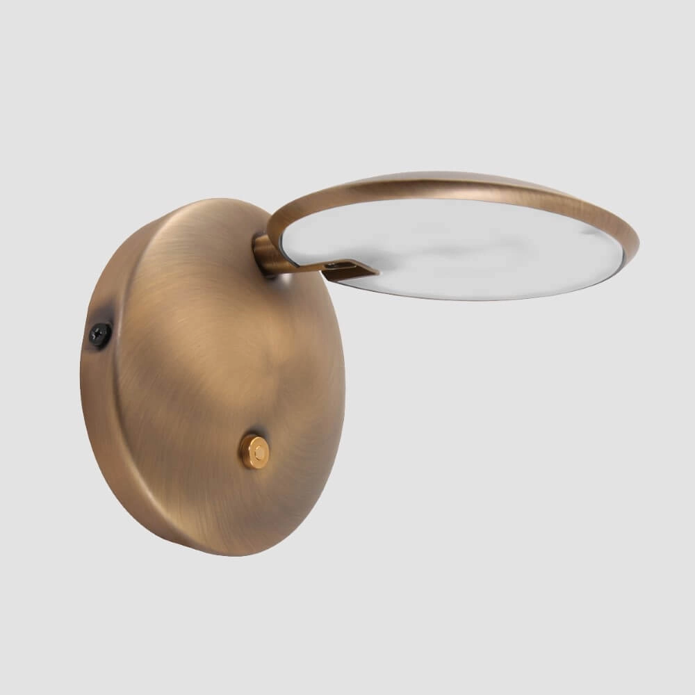 Spot mural LED Zenith 12cm bronze marron Steinhauer 8712746116373