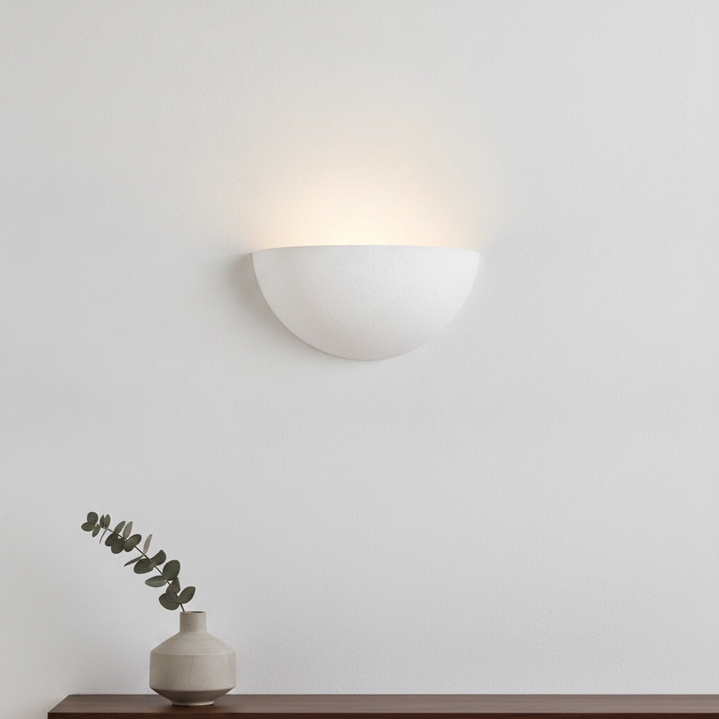Applique murale ovale Thalpos blanc