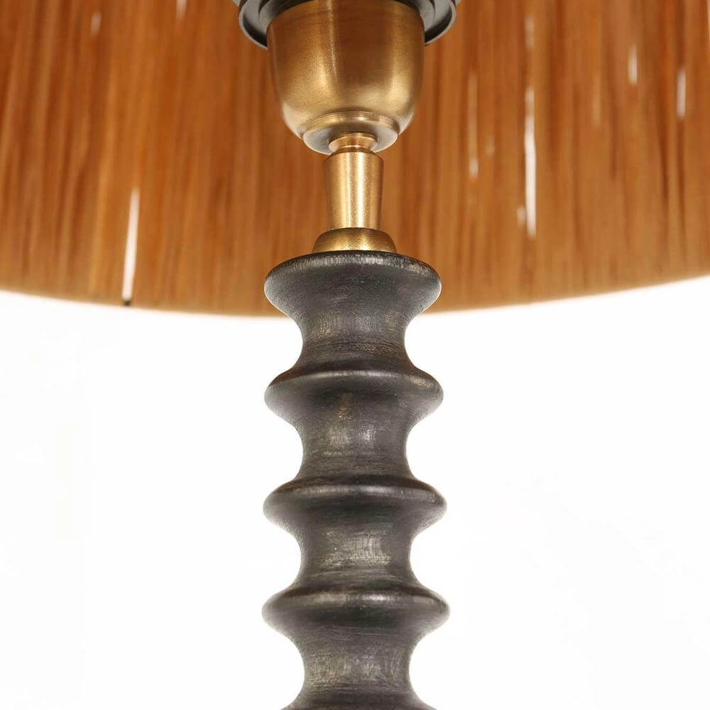 Lampe de table unique Bois avec capuche couleur paille Steinhauer 8712746172560