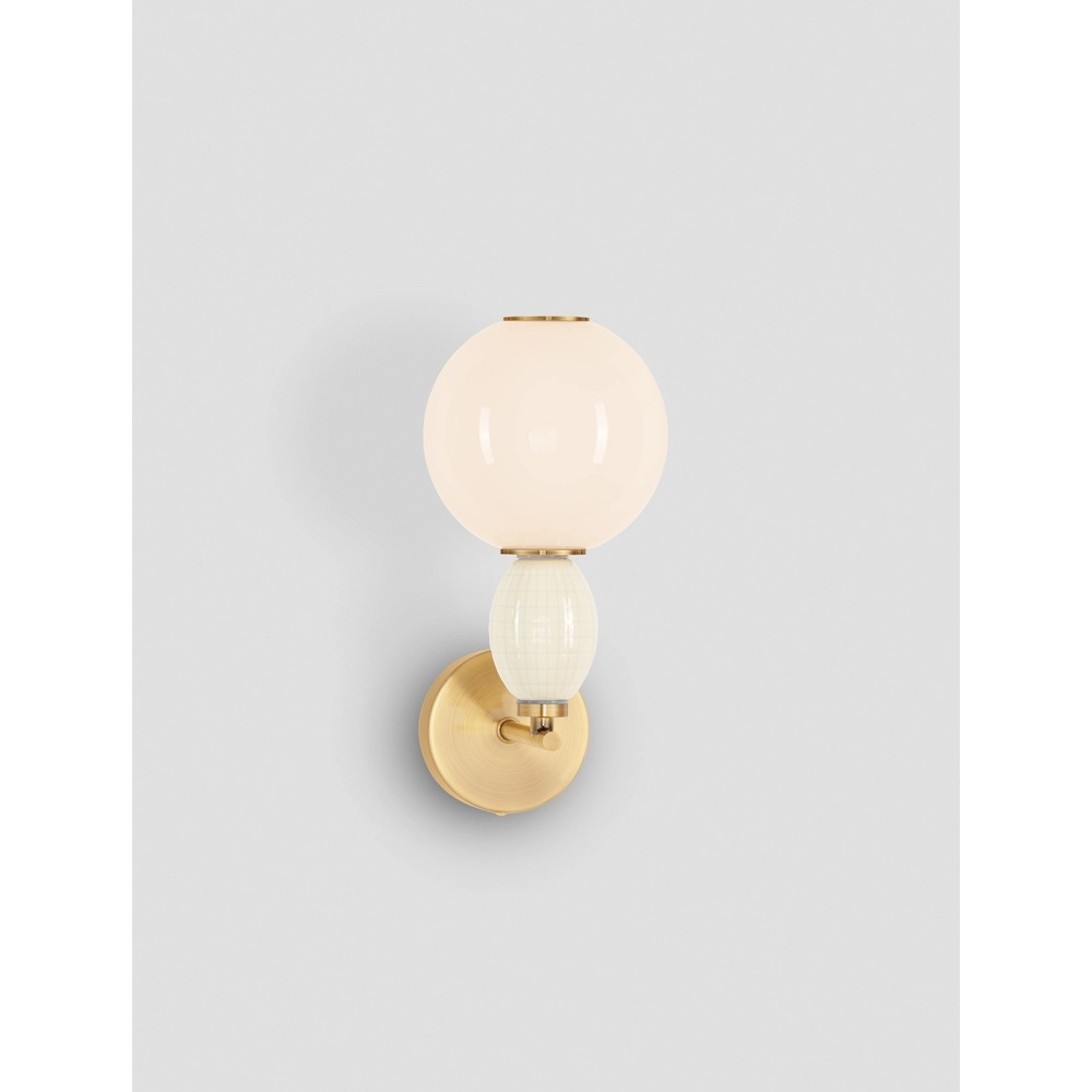 Applique murale Obrie Or avec blanc Lyora 5212017484215