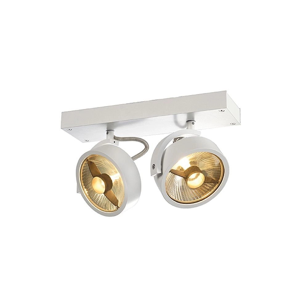 spot Kalu 2 QPAR111 2 lumières blanc