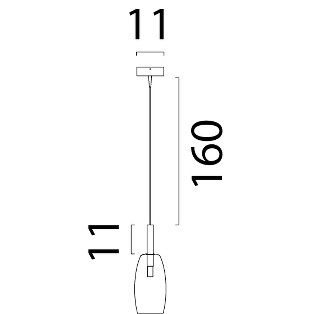 Lampe pendante Ø 11,5 cm Lido Olive avec du verre transparent Masterlight 8718121335209