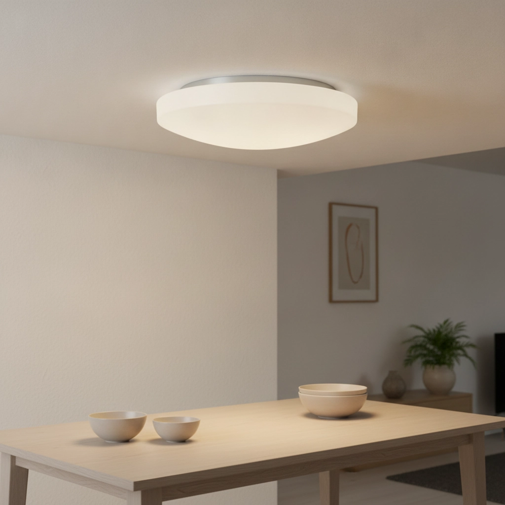 Plafonnier Ivi Ø 33cm blanc