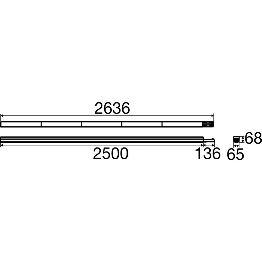 Lampe industrielle Easylight 250cm blanc MB SLV 4024163306041