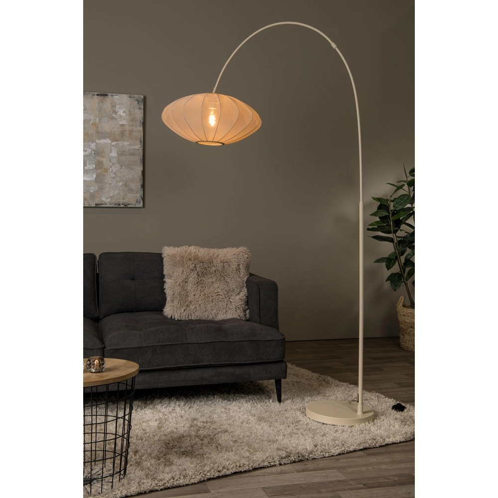 Lampe à arc Corina brun sable Lucide 5411212032072