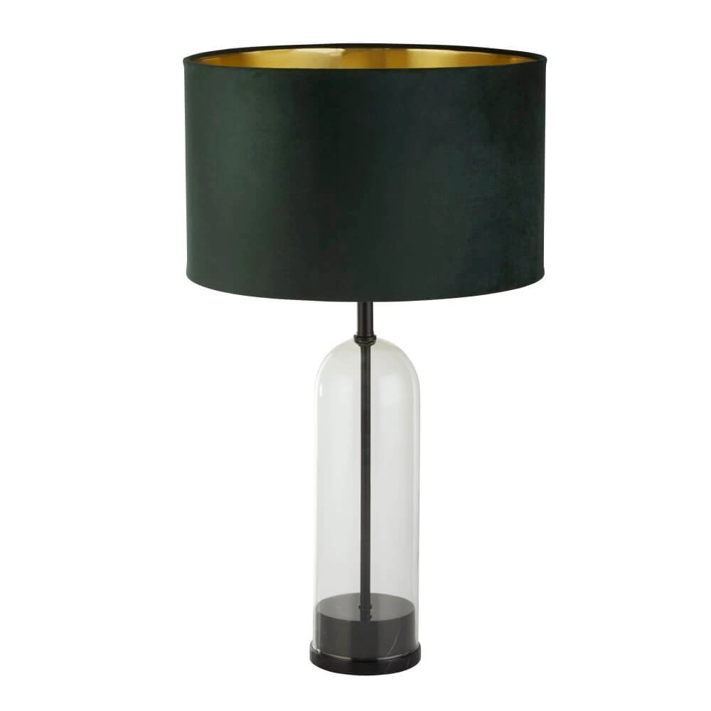 Lampe de table unique Oxford avec capuche verte
