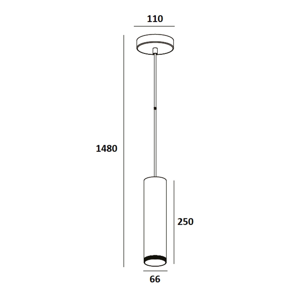 Suspension design Milano champagne 25cm Artdelight 8720701103351