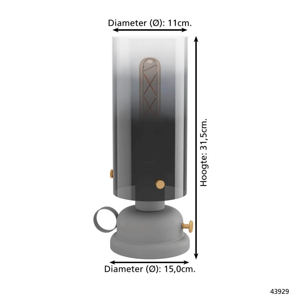 Lampe de table lanterne Gargrave Eglo 9002759439293