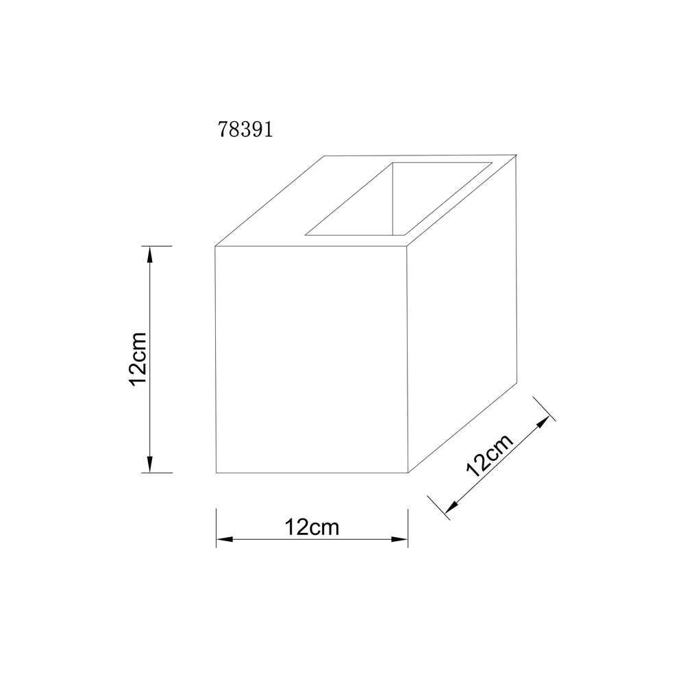 Lampe murale carrée Rojas 6W Globo 9007371589678
