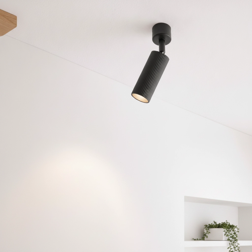 Spot de plafond Comet Orientable noir
