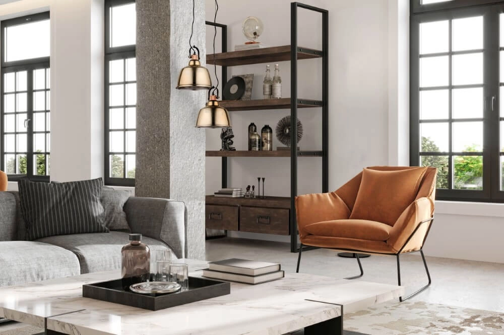 Lampe suspendue Ø 30cm Amalfi avec du verre Lyora 5903139838191