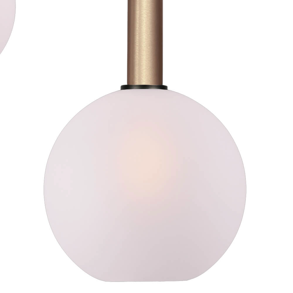 Lampe suspendue Vide Bella 2 Laiton doré avec verre blanc Masterlight 8718121340654