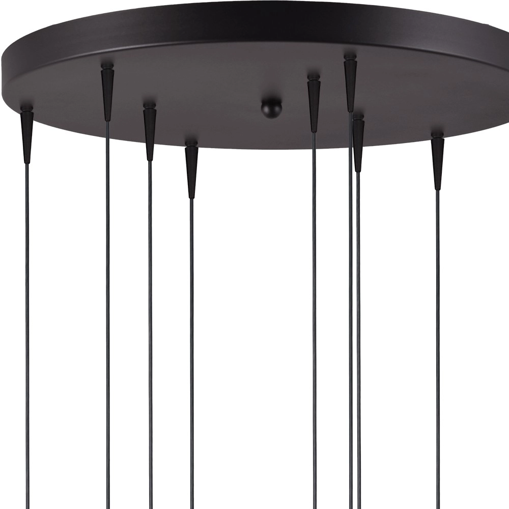 Lampe suspendue à 9 lampes Talana noir Ø 50cm DTW Masterlight 8718121352329