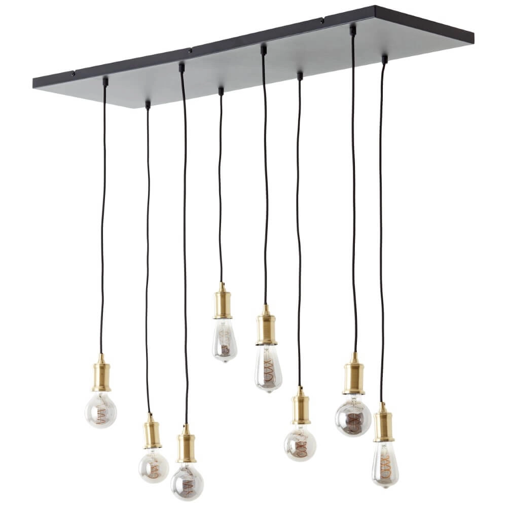 Lampe suspendue Darcia avec 8 pendules Brilliant 4004353411700