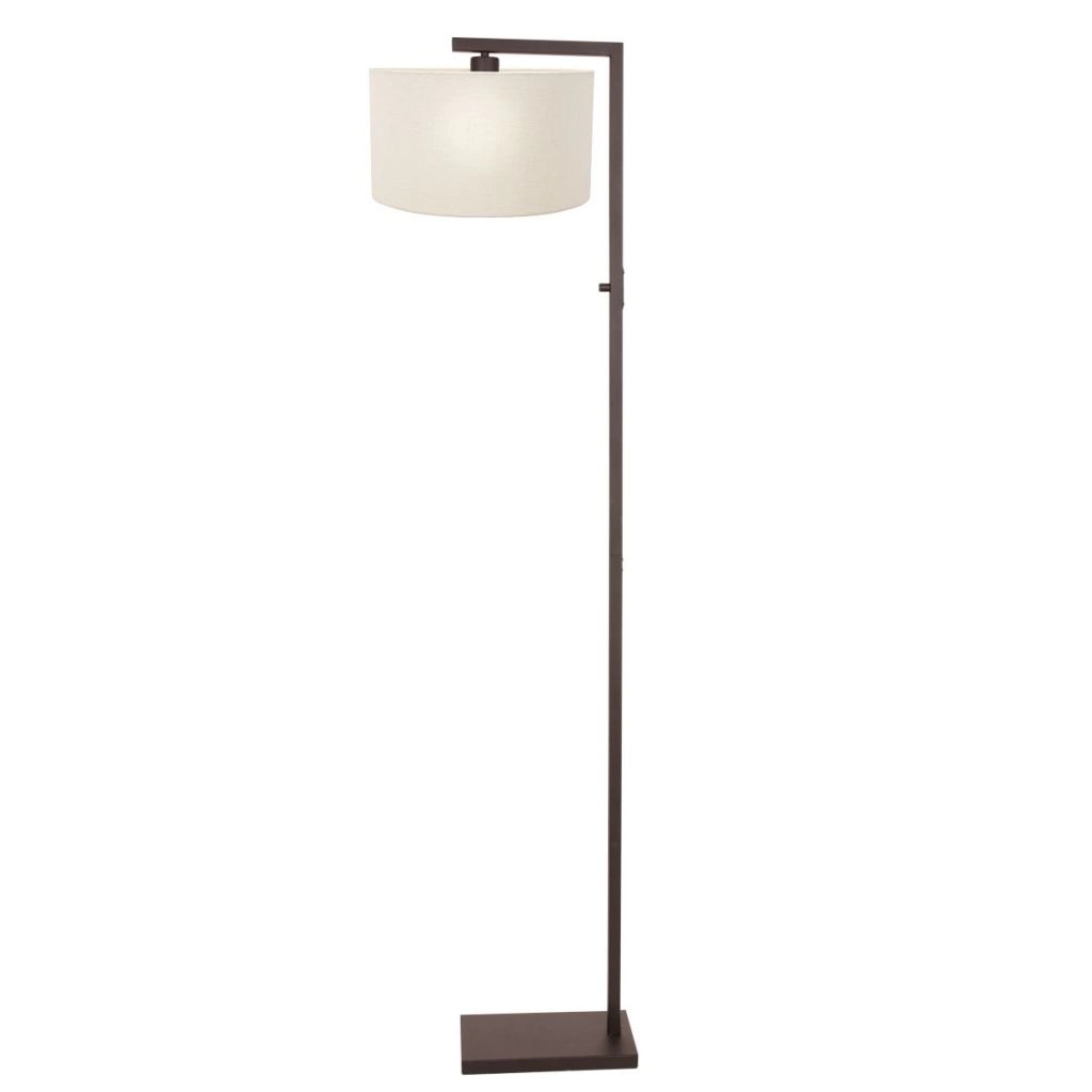 Lampe de pied Stang avec capuche blanche