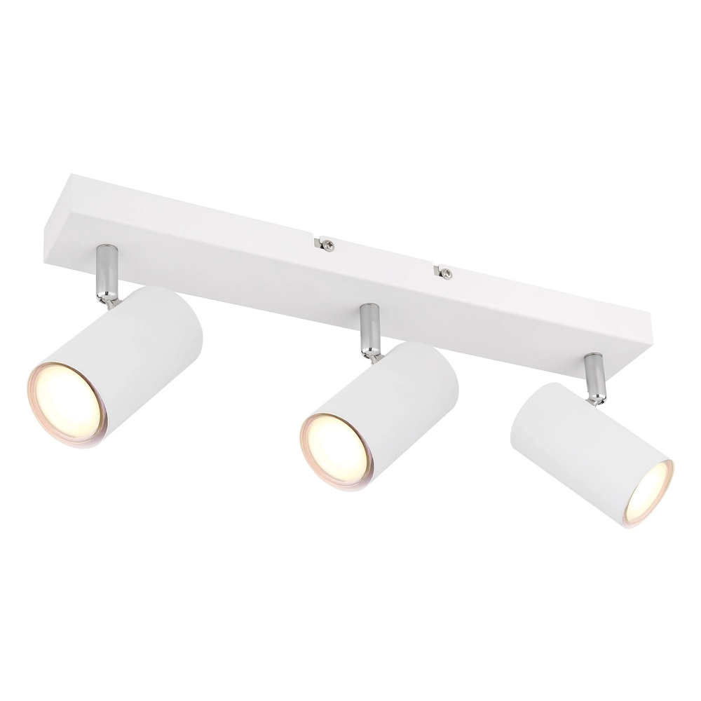 Lampe de plafond à 3 lampes Robby Blanc