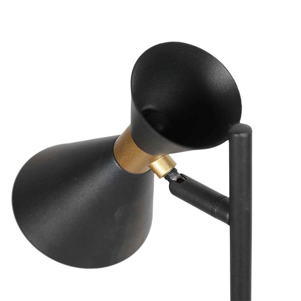 Lampe de table design Preto noir avec or Steinhauer 8712746176308