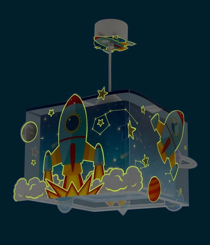 Lampe suspendue Rocket bleu avec du blanc Dalber 8420406633527