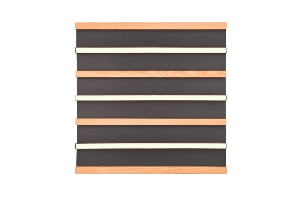 Plafonnier LED Fontana 45x45 cm - aspect bois Trio 4017807615975