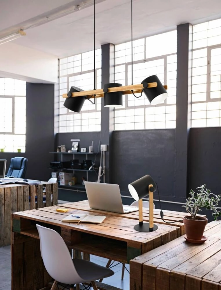 Lampe suspendue pour salle à manger Hornwood 3 lumières Eglo 9002759435172