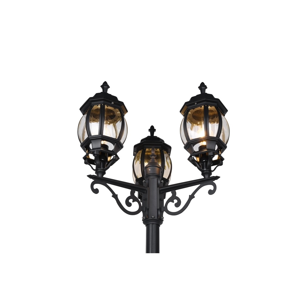 Lanterne Elvo 3 Couronne noire Trio 4017807543841