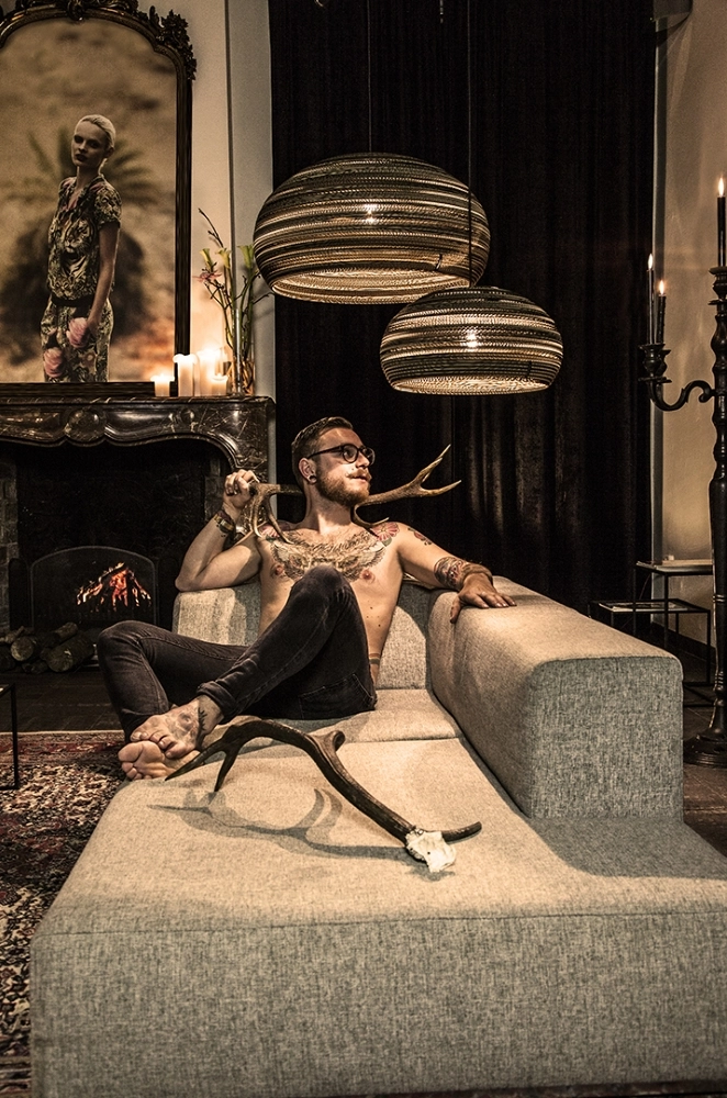 Dandy 440 Lampe suspendue en carton Ø 44cm Think Paper 8720165407163