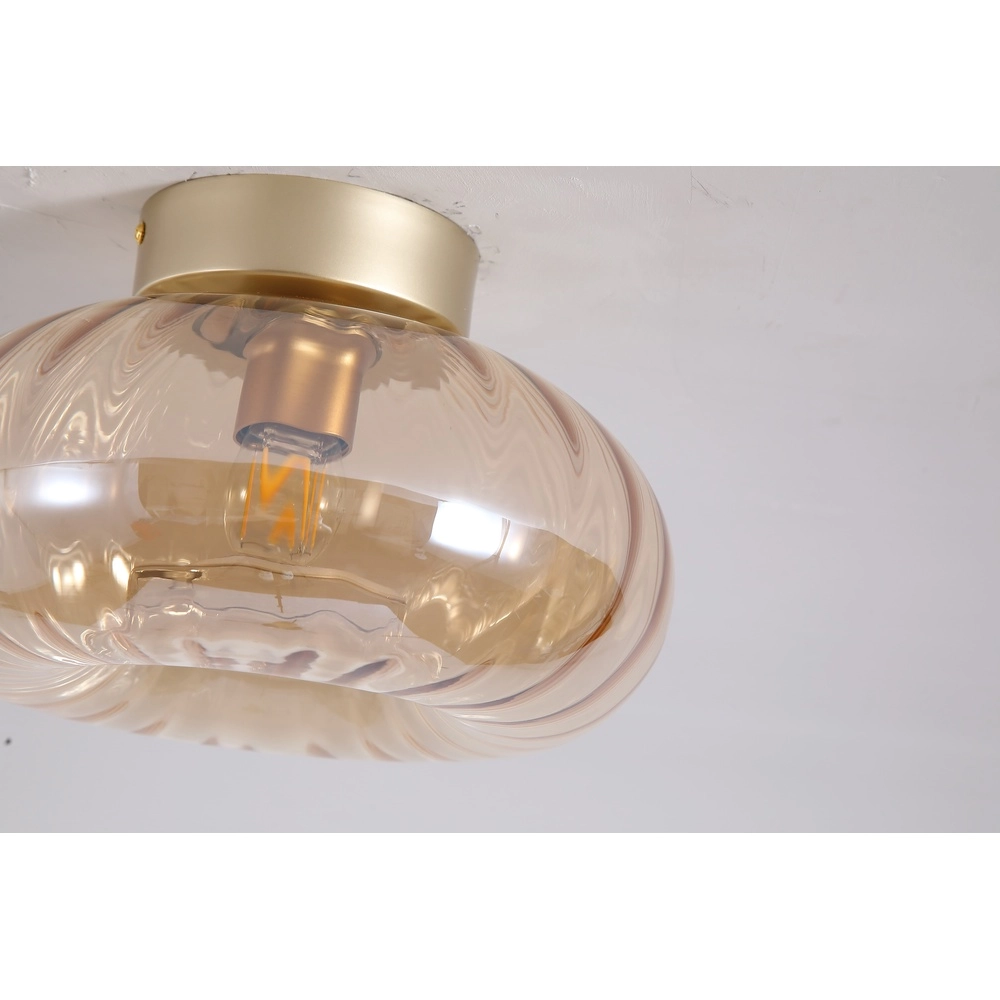 Plafonnier Celestial Verre ambré Searchlight 5053423306728