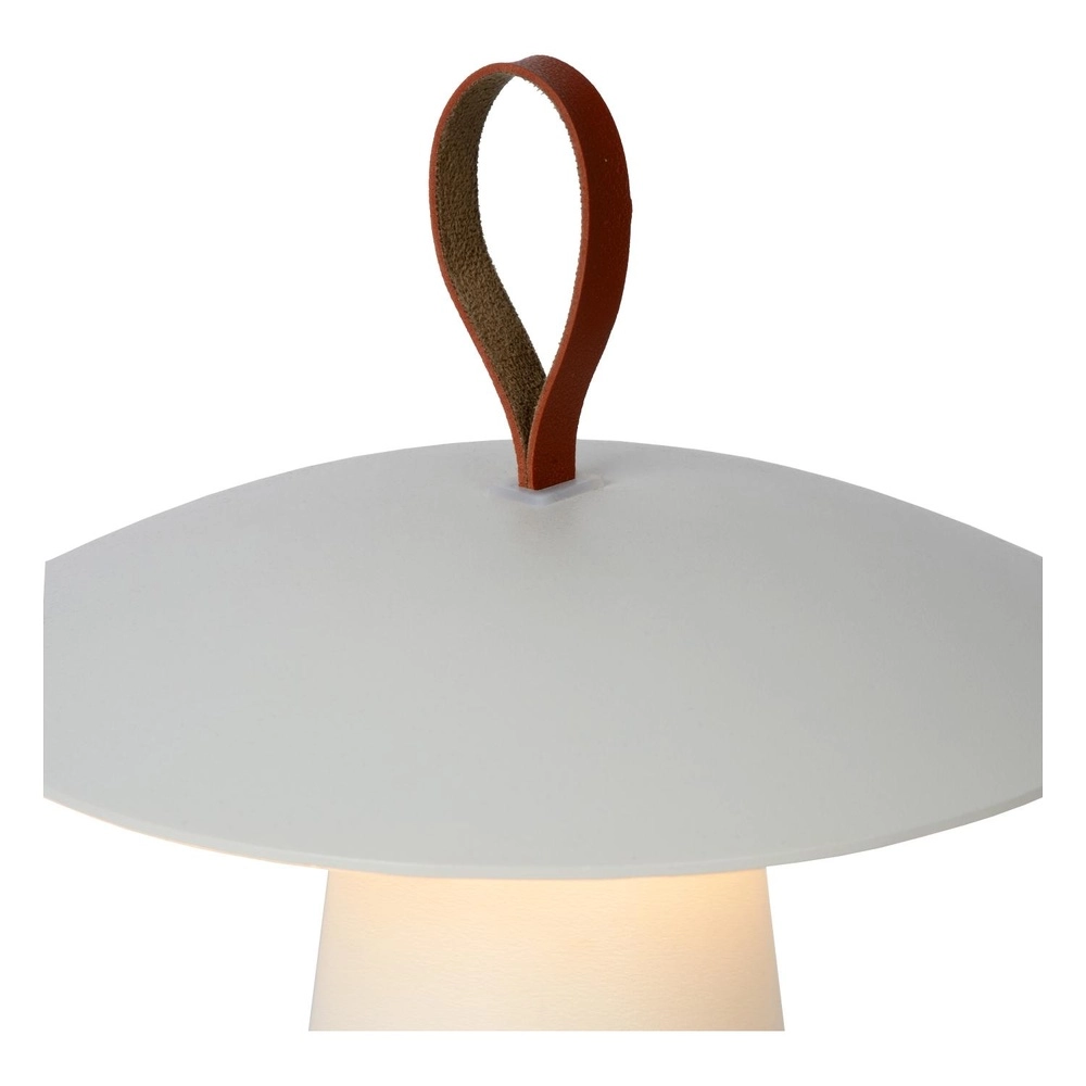 Lampe de table blanche La Donna Rechargeable Lucide 5411212271778