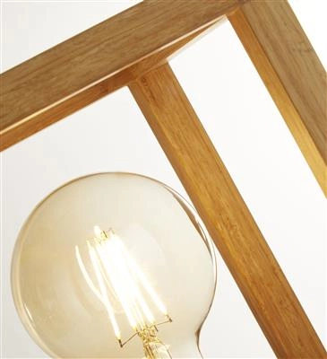 Lampe de table en bois Square Searchlight 5053423190402
