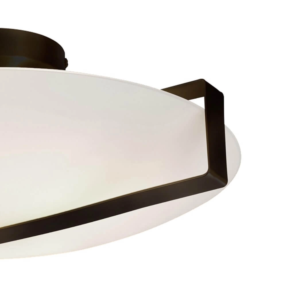 Plafonnier Sundial noir Searchlight 5053423274751