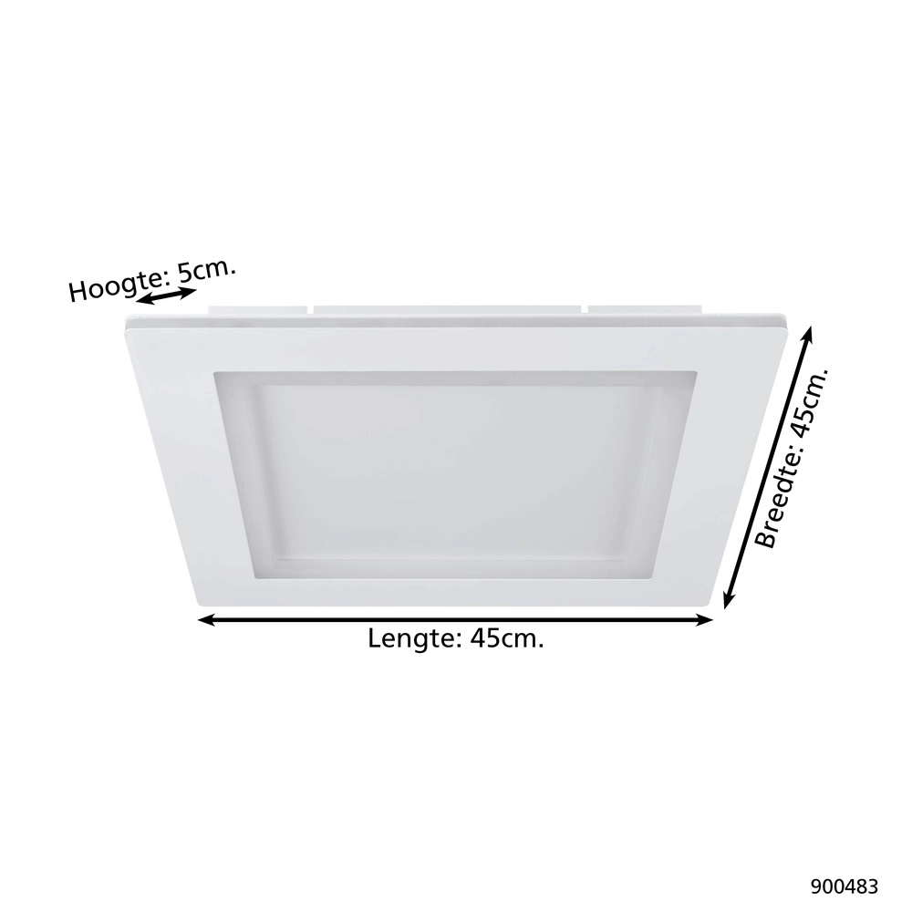 Lampe de plafond Zigbee Padrogiano-Z 45x45 cm Eglo 9008606244188