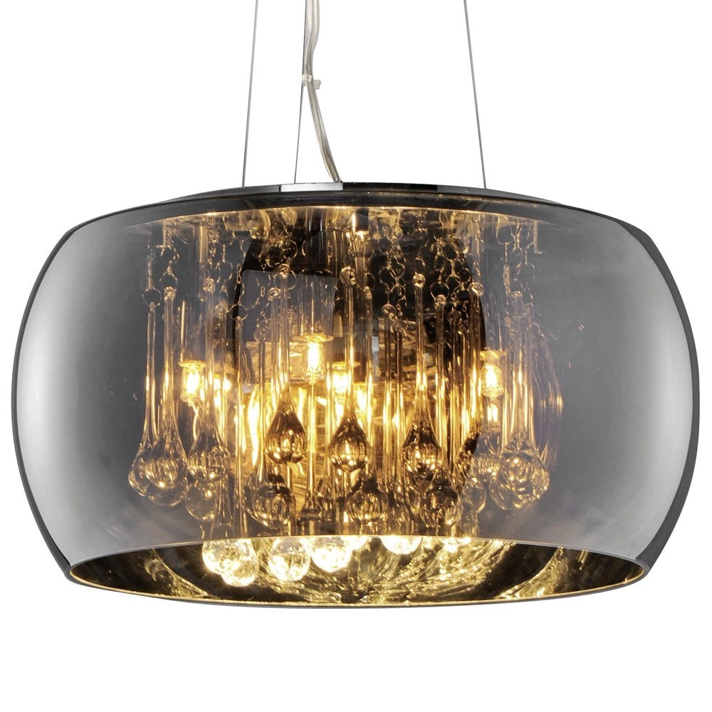 Lampe à suspension Vapore Fumée 5 lumières 40 cm Trio 4017807367768