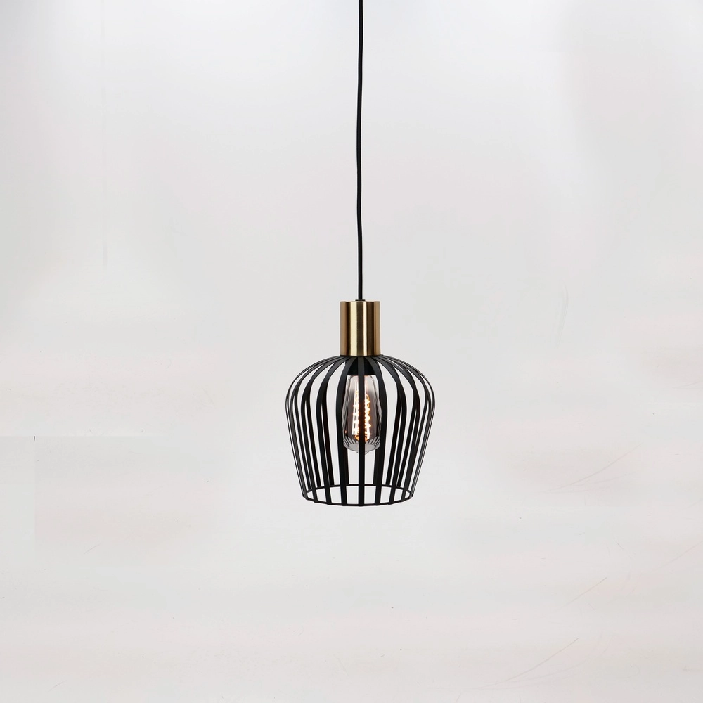 Lampe suspendue Empoli noir avec or - Ø 20cm Eglo 9008606299881