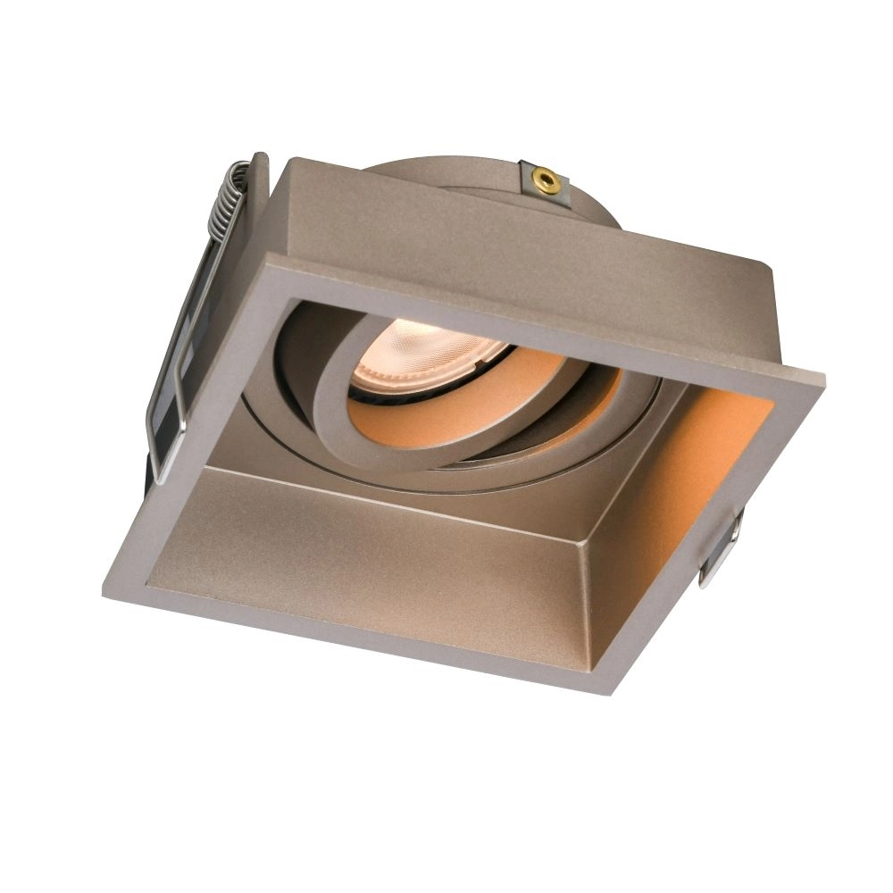 Spot encastré carré Rex champagne