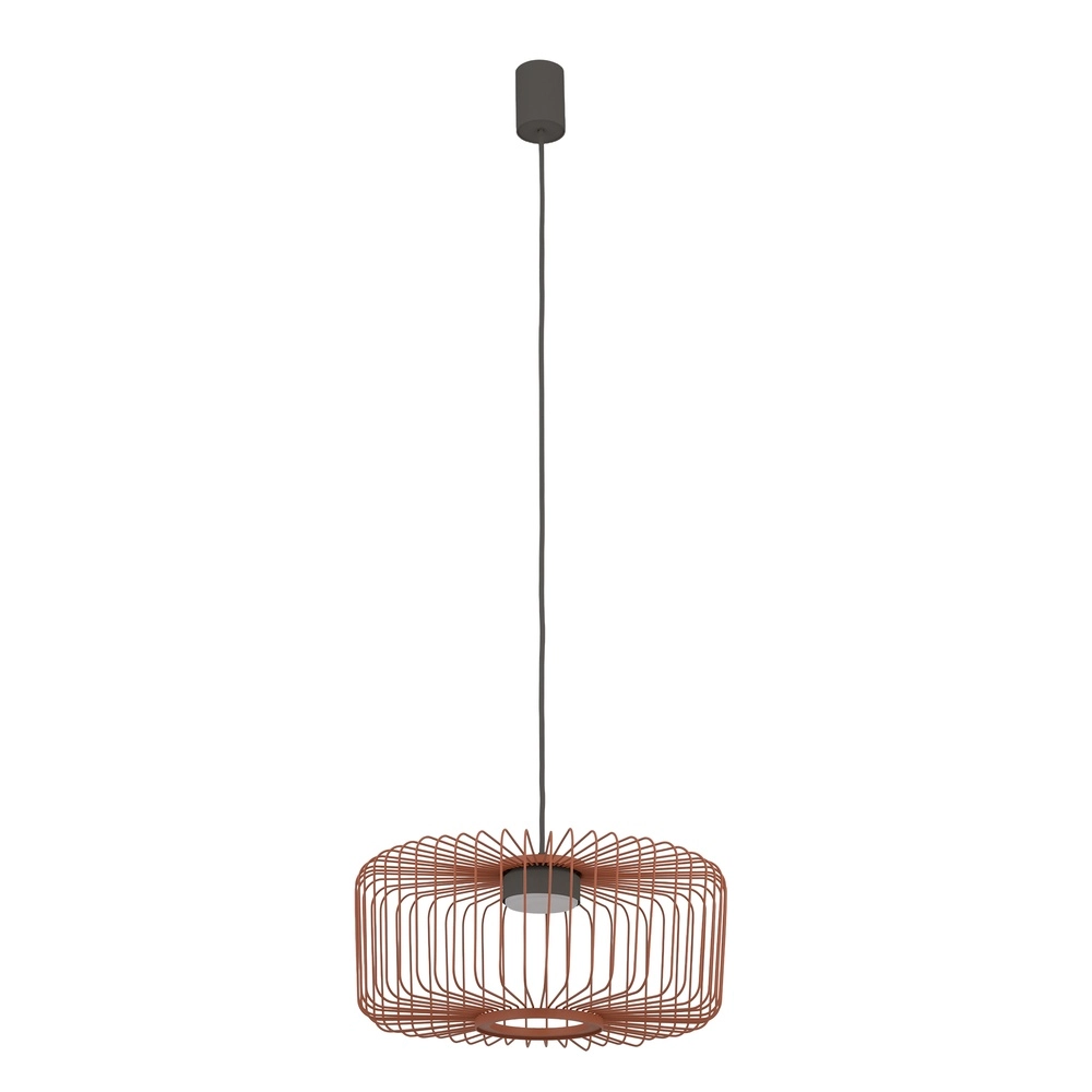 Lampe cage Kenai terre cuite Ø 38cm Lyora 5903139122276
