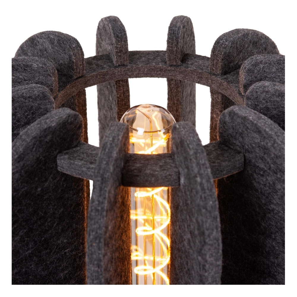 Lampe de table élégante Rafal noir avec gris Lucide 5411212452795