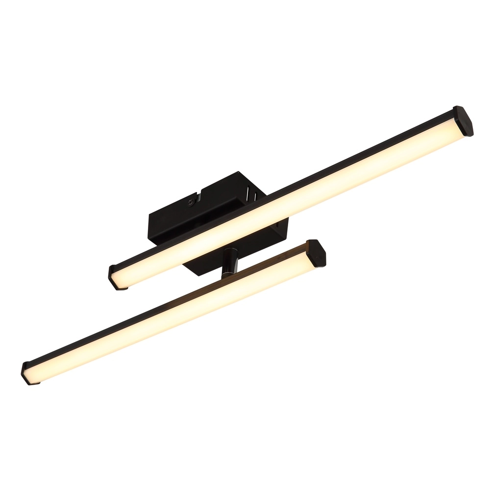Lampe de plafond moderne Kirina 50 cm noir