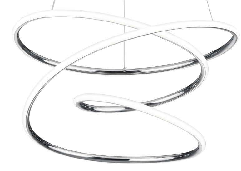 Lampe suspendue LED Bologna chrome Trio 4017807525649