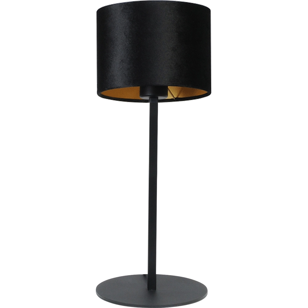 Lampe de table noire Venus avec abat-jour noir