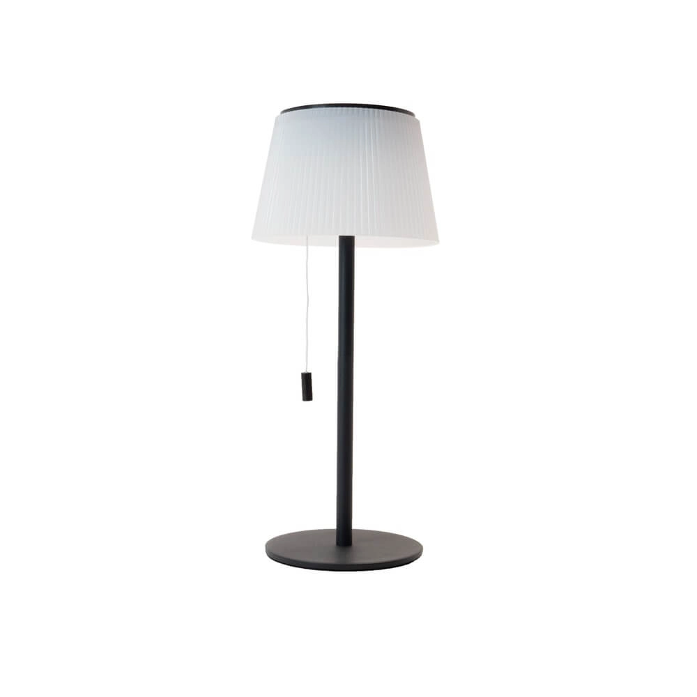 Lampe de table Scordiano Noir et blanc Solaire Lampe de table Scordiano Noir et blanc Solaire