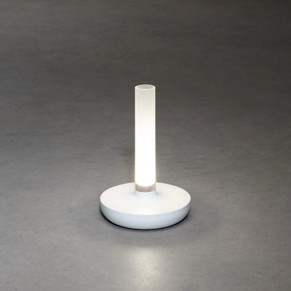 Lampe de table rechargeable Biarritz blanc KonstSmide 7318308272535