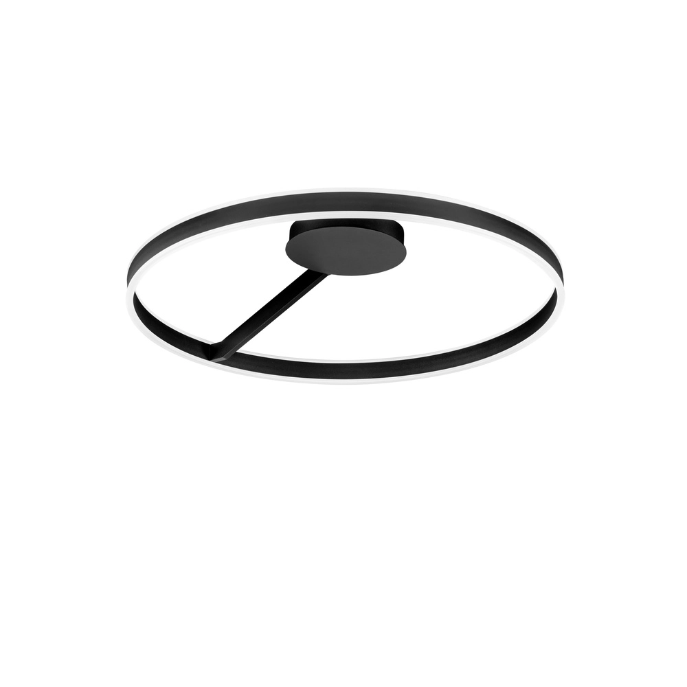Plafonnier Bianco noir Ø 80cm Lyora 5212017473851