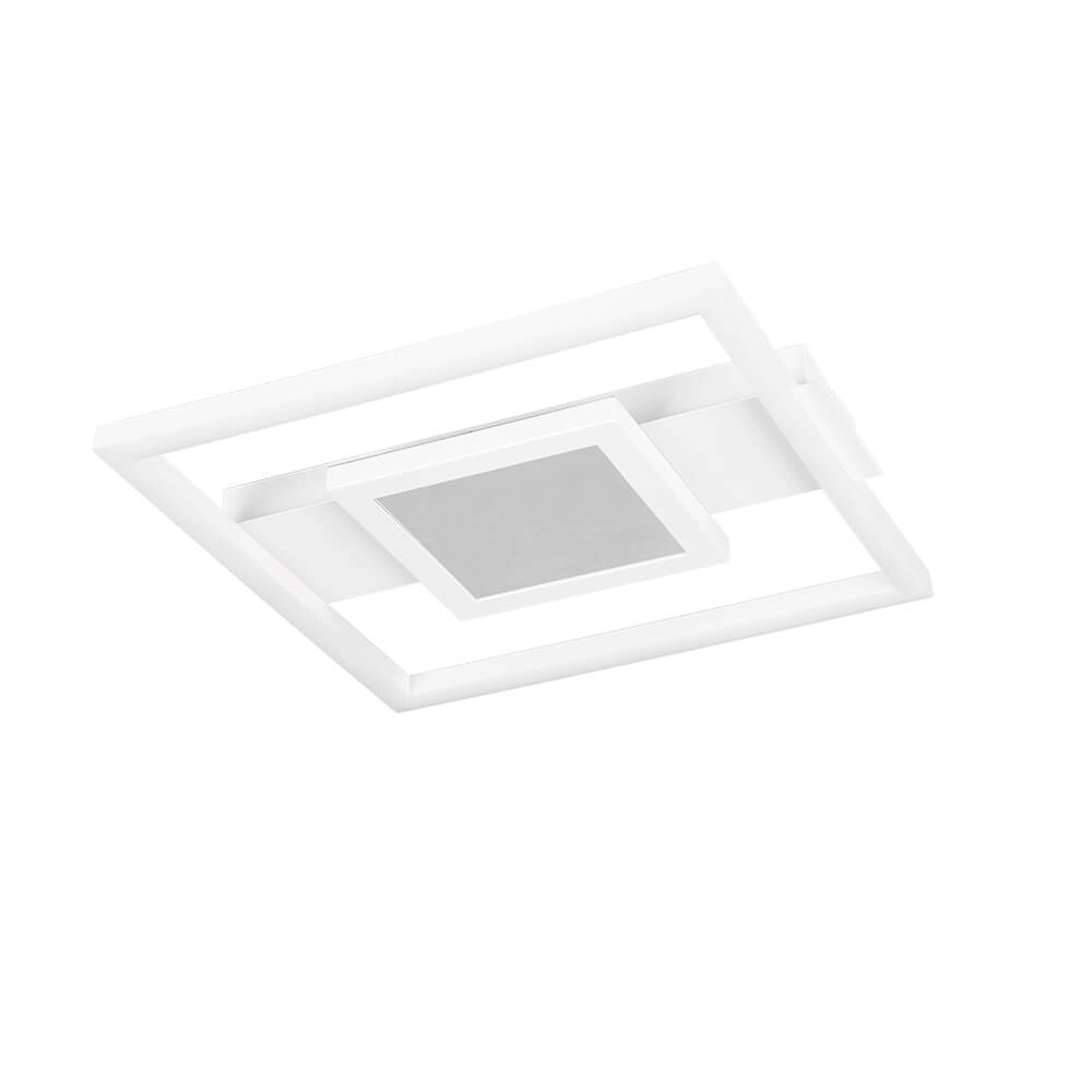 Plafonnier design Wheeler Carré blanc Trio 4017807640571