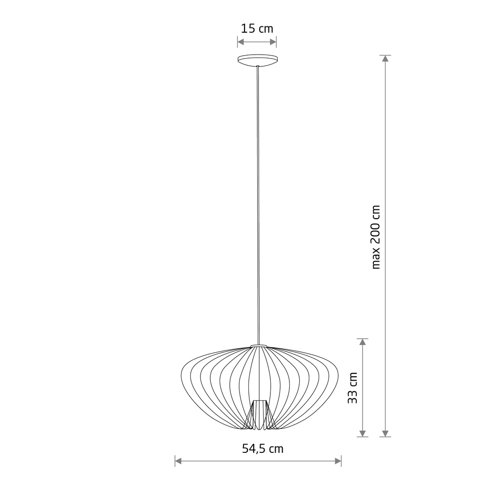 Lampe cage Pumpkin terre cuite Ø 54,5 cm Lyora 5903139114950