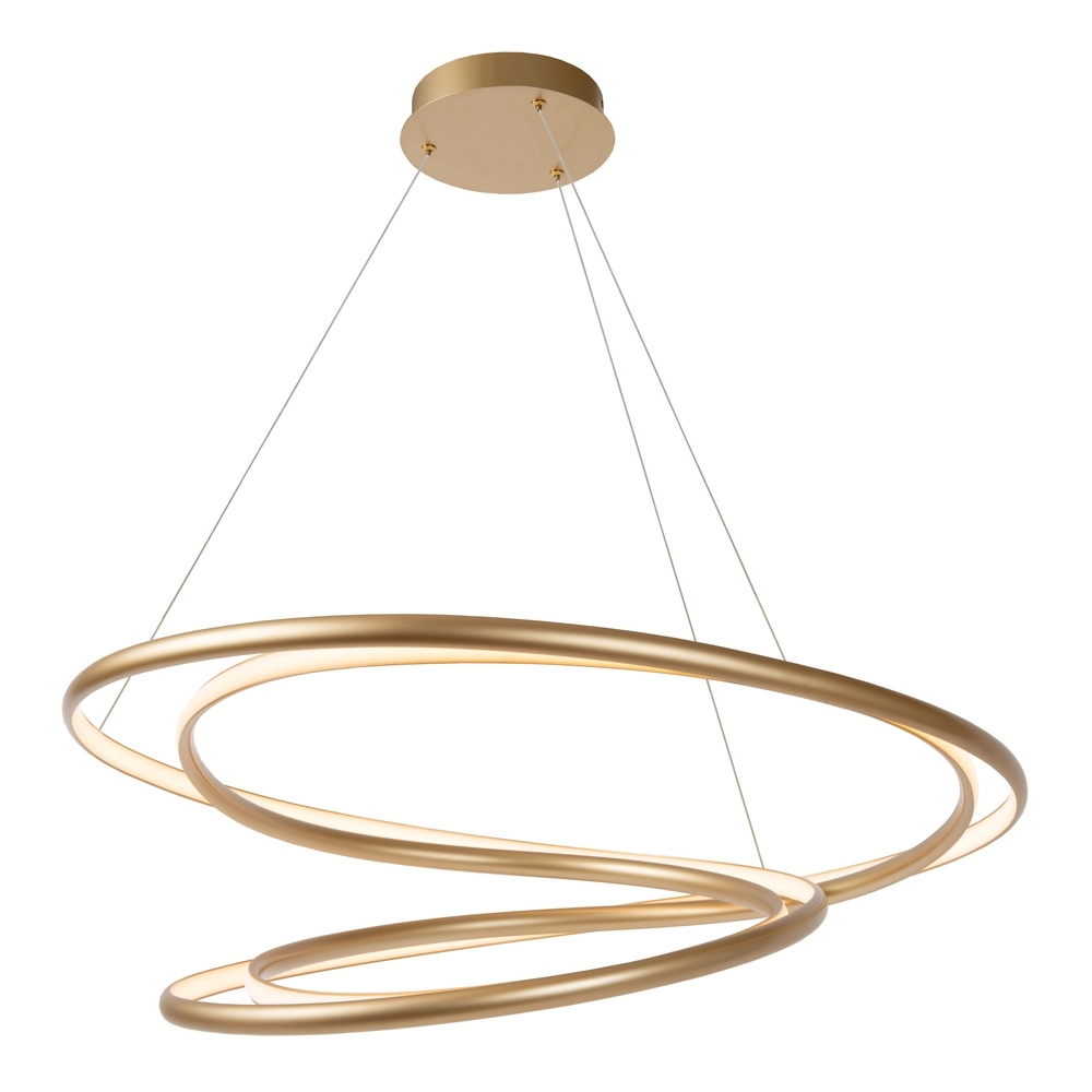 Lampe pendante de conception Sardana Ø 80 cm de boucle dorée Premium by Lucide 5411212520890