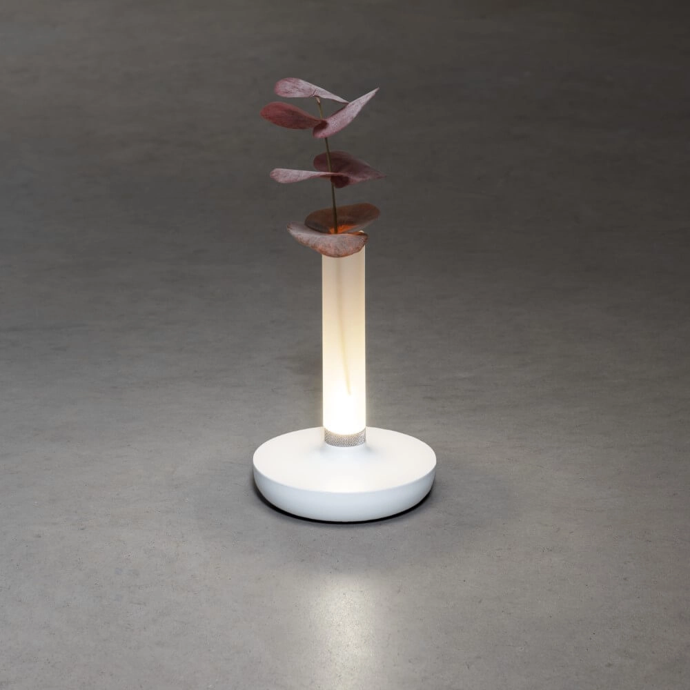 Lampe de table rechargeable Biarritz blanc KonstSmide 7318308272535