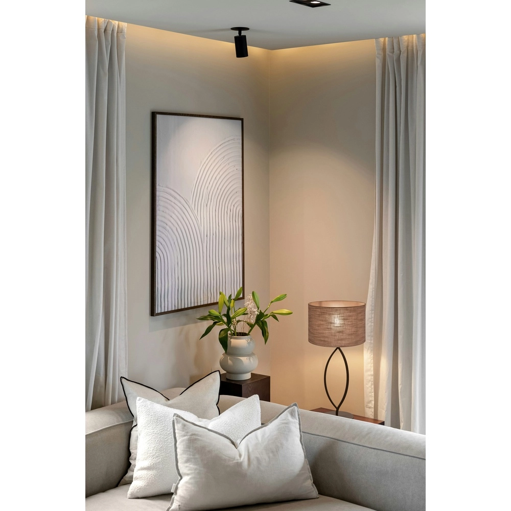 Lampe de table Terry Duno cacao Ø 37cm Masterlight 8718121437057